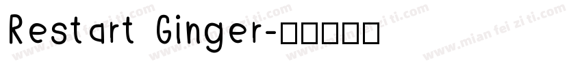 Restart Ginger字体转换